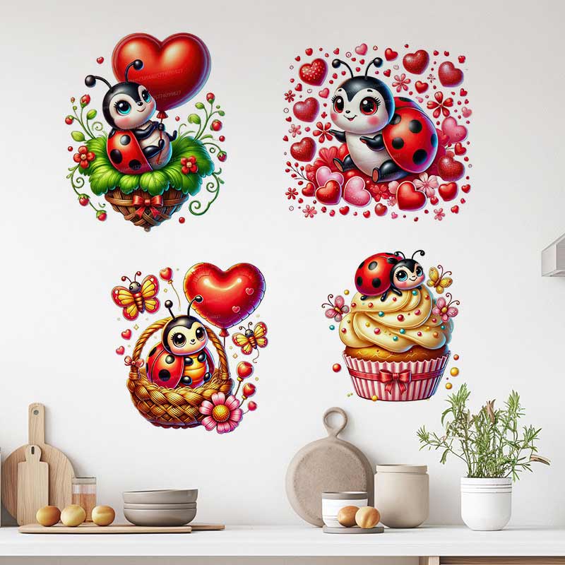 Baby Nursery Murals - Autocollant mural en forme de coccinelle