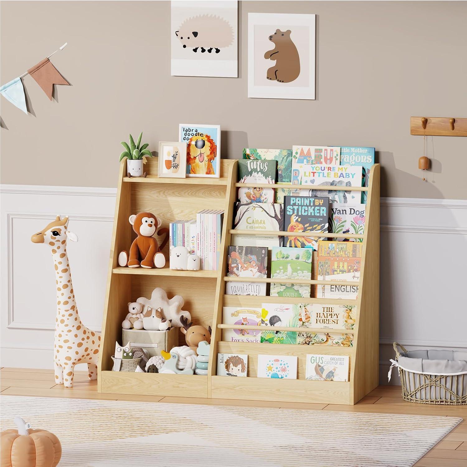Baby Nursery Bookcase - Étagère à livres pour enfants, bibliothèque