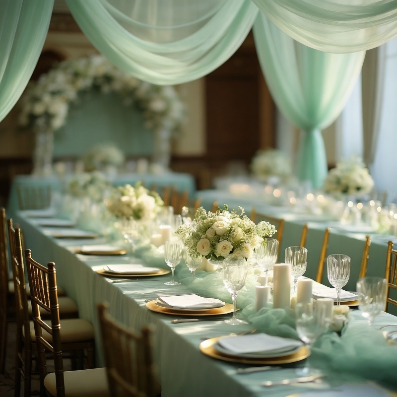 Voile de tulle vert clair tran - Baby Nursery Green avis et prix