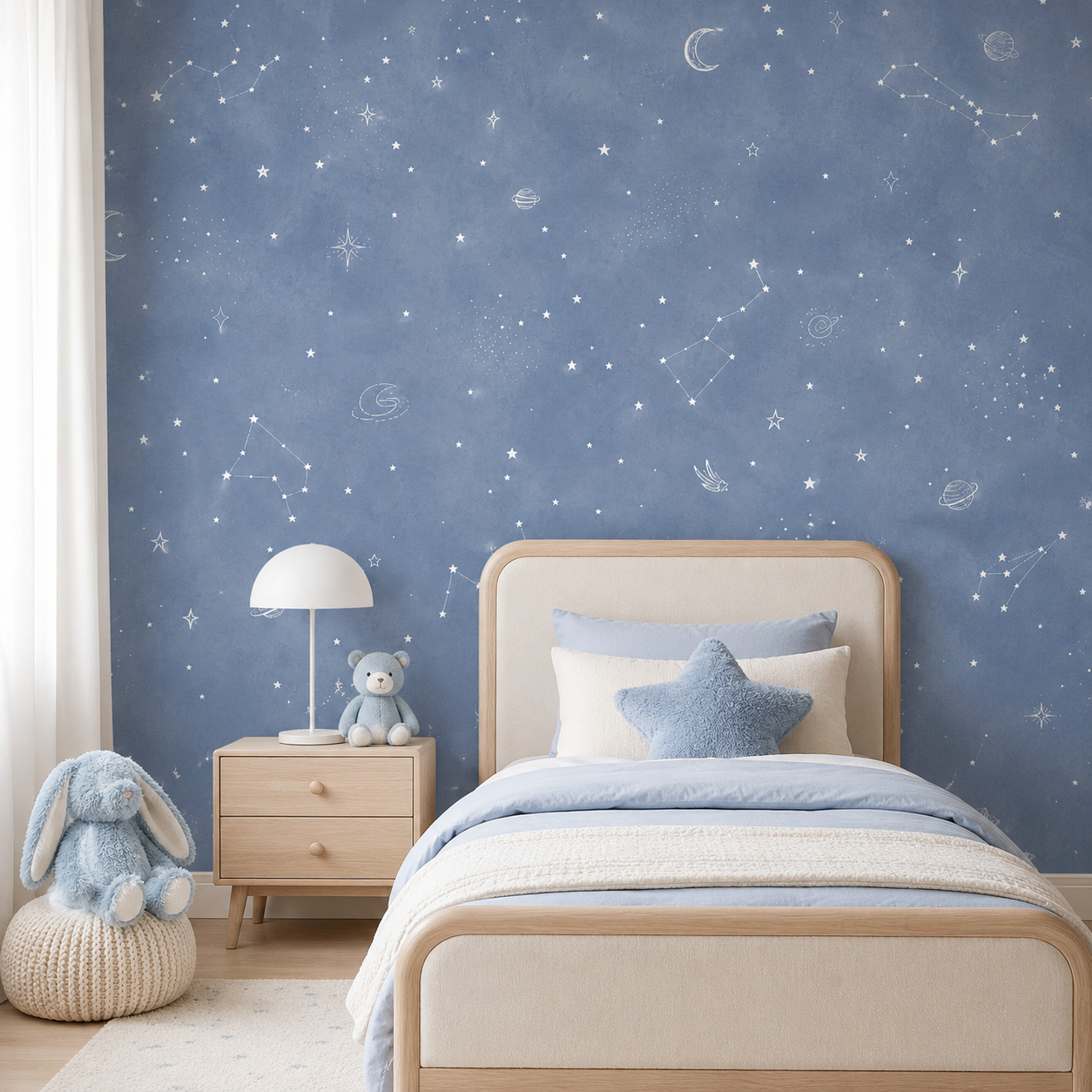 Papier peint autocollant ciel  - Baby Nursery Peel And Stick Wallpaper avis et prix