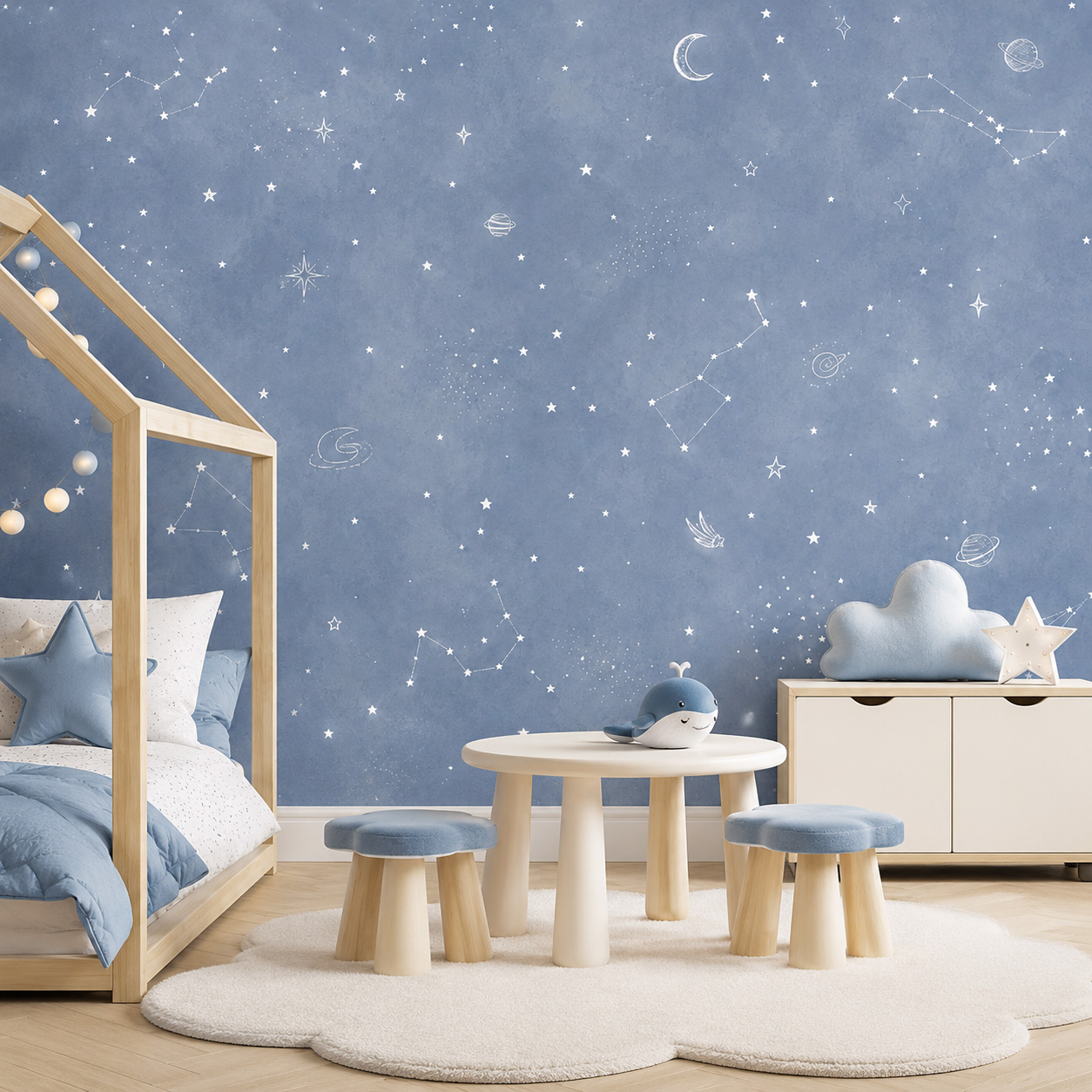 Papier peint autocollant ciel  - Baby Nursery Peel And Stick Wallpaper avis et prix