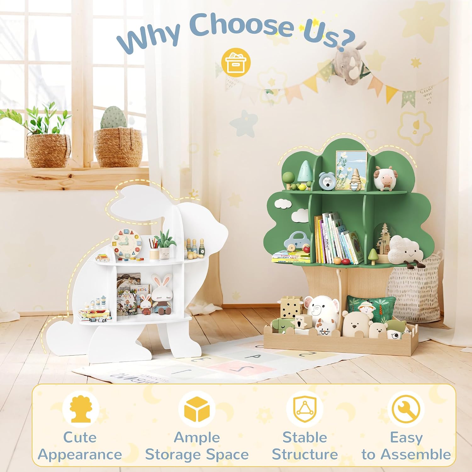 Étagère à livres en bois Monte - Baby Nursery Green avis et prix