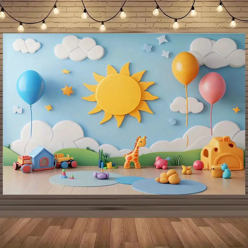 Grand Autocollant Mural de Des - Baby Nursery Murals avis et prix