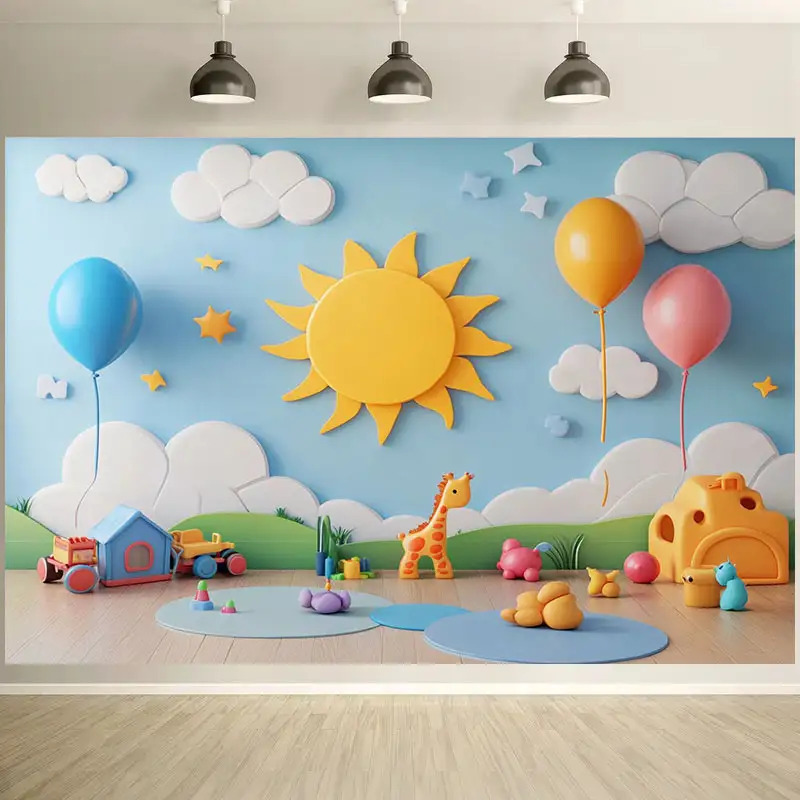 Grand Autocollant Mural de Des - Baby Nursery Murals avis et prix