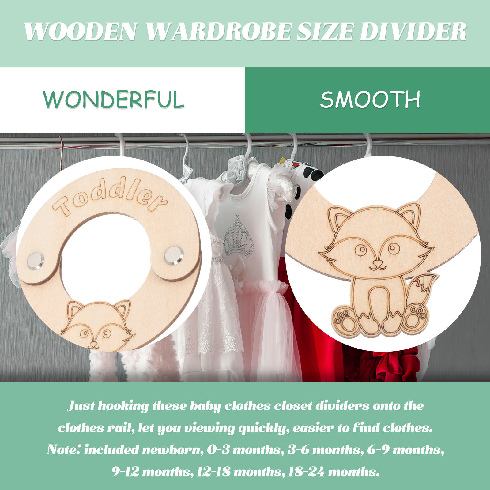 8 pièces de séparateurs de tai - Baby Nursery Wardrobe avis et prix