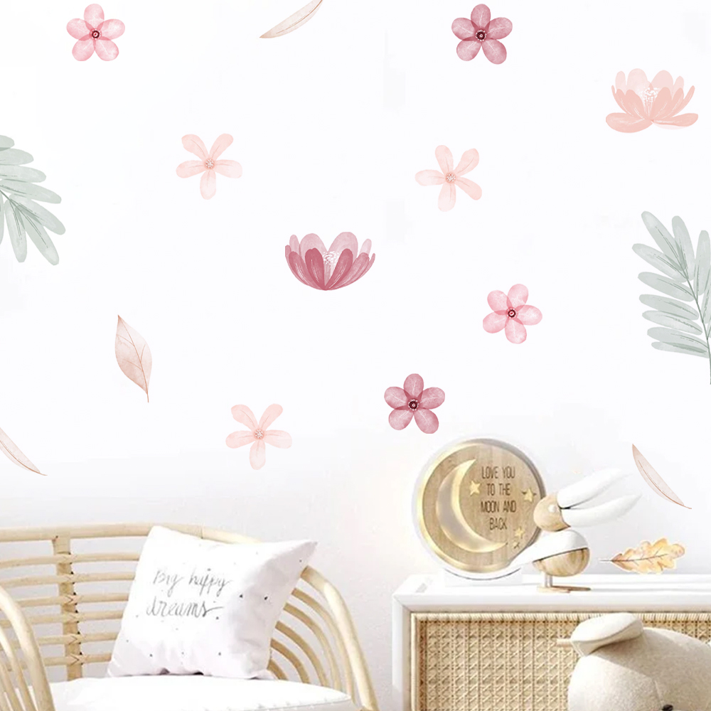 Boho feuilles botaniques brico - Baby Nursery Murals avis et prix