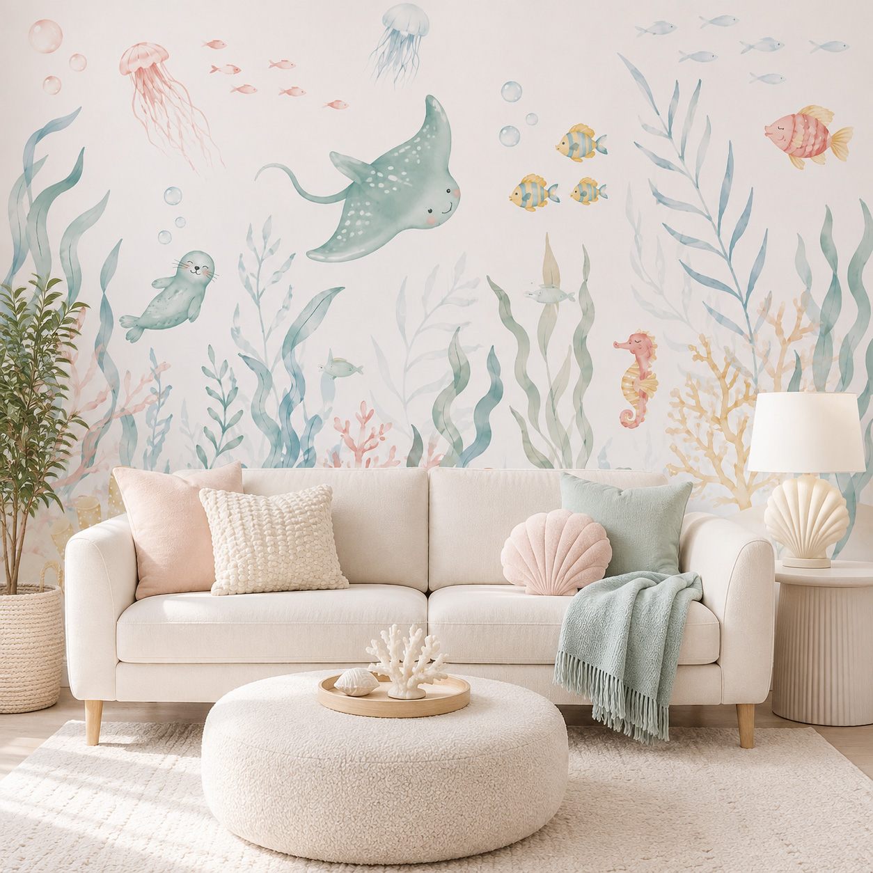 Papier peint autocollant anima - Baby Nursery Peel And Stick Wallpaper avis et prix