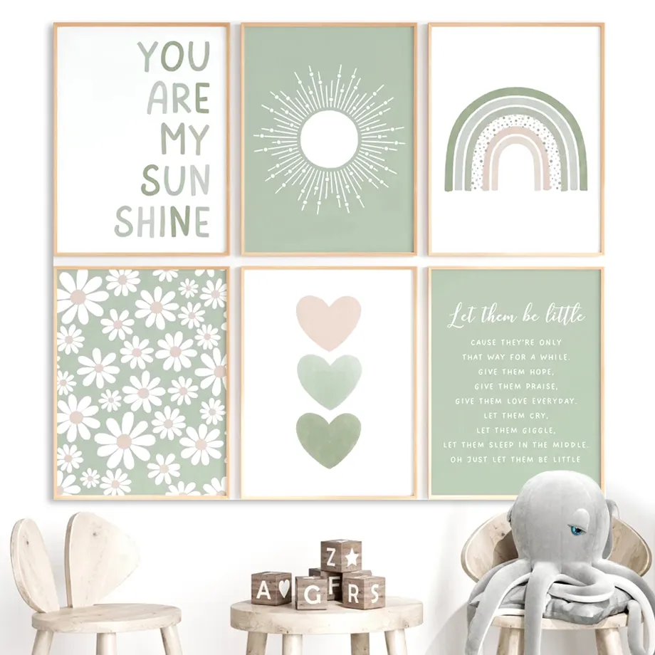 Crocodile Smiles at the Sun –  - Baby Nursery Green avis et prix