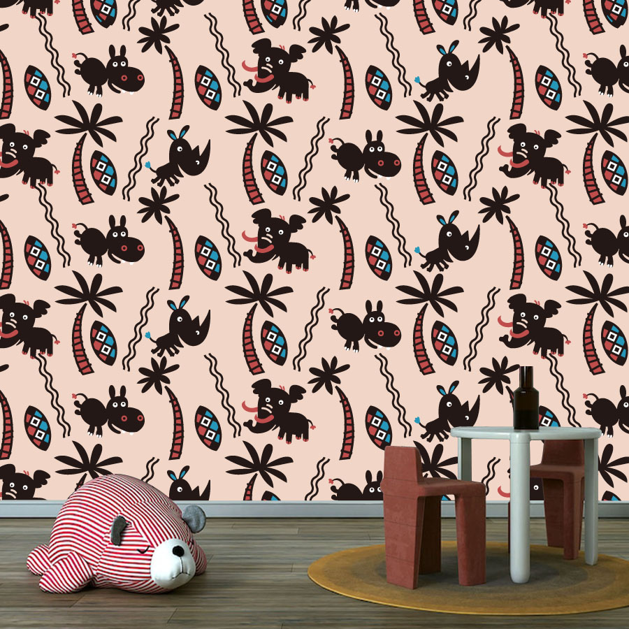 Dessin animé personnalisé déco - Baby Nursery Peel And Stick Wallpaper avis et prix
