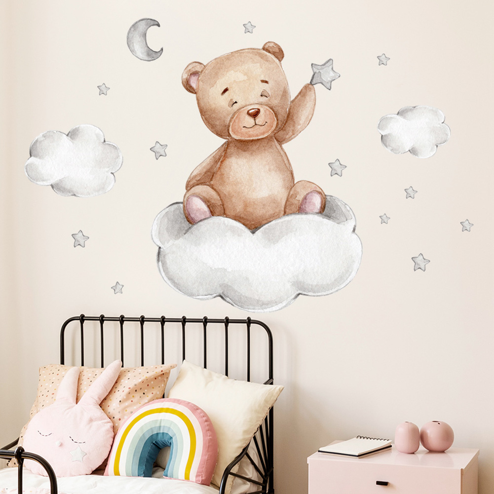 Autocollants muraux ours, lune - Baby Nursery Murals avis et prix