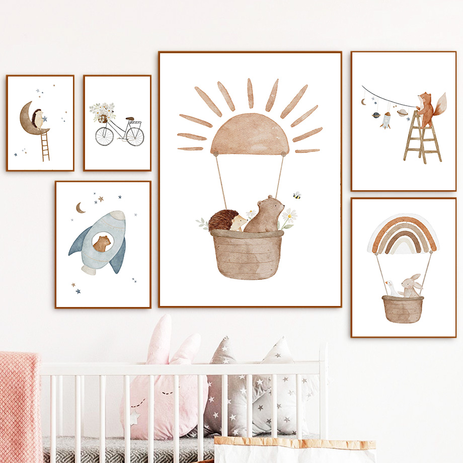 Art mural de pépinière d'anima - Baby Nursery Murals avis et prix