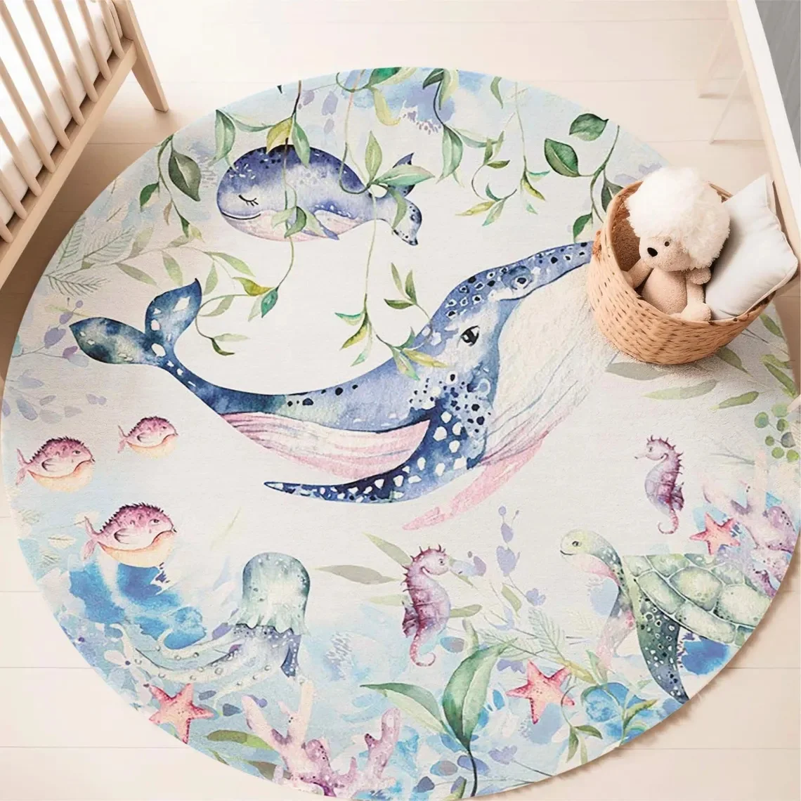 Tapis rond bleu marine pour sa - Baby Nursery Mat avis et prix